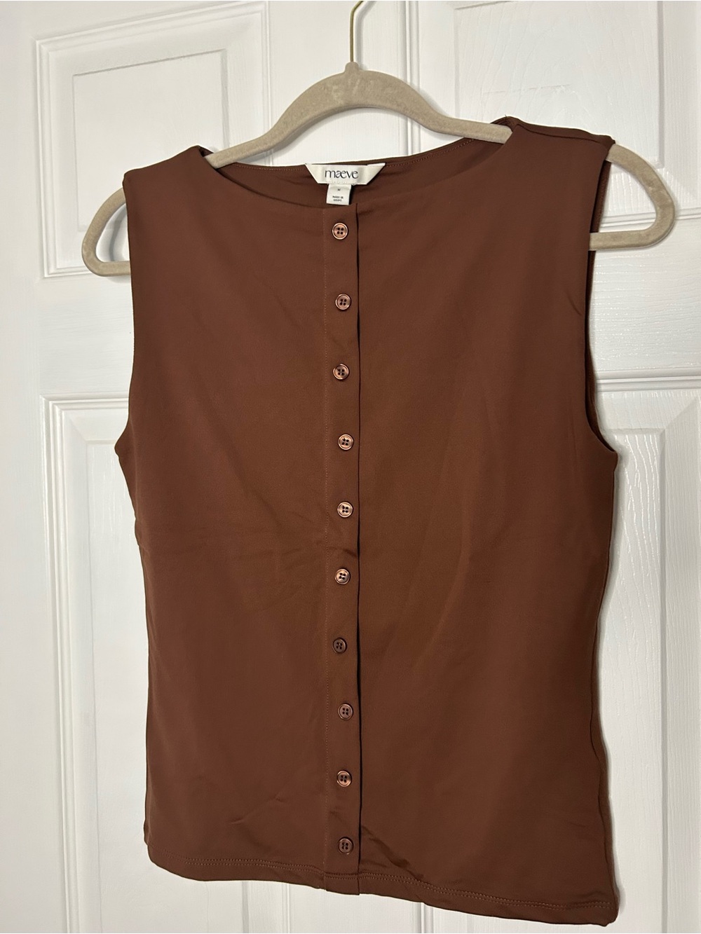 Maeve Button-Front Tank Top - Picture 6 of 12